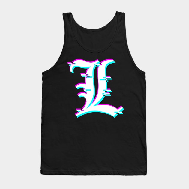 Lawliet glitch Tank Top by spoilerinc